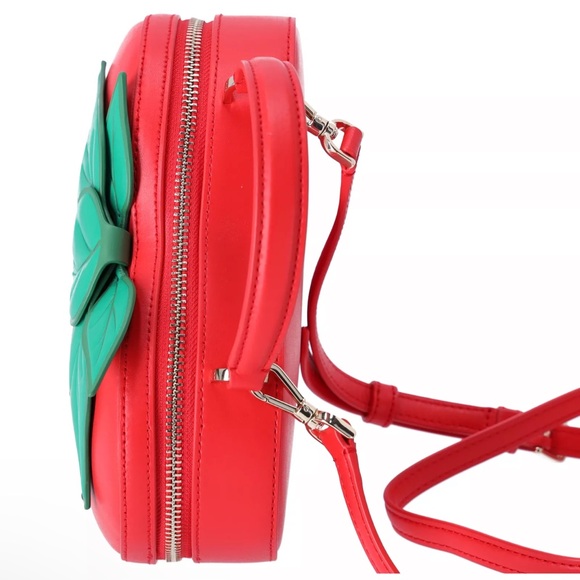 Kate Spade 3D Strawberry Crossbody Puffy Summer Berry Leather Bag Novelty - Picture 2 of 5